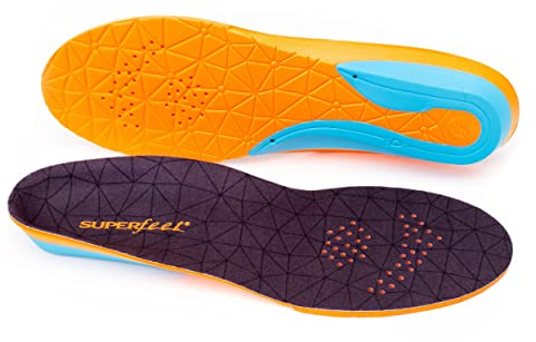 Superfeet - All-Purpose Cushion Insoles - Trim-To-Fit Foam Inserts - Medium Arch Support for Workout Shoes, UK 4 – 5.5