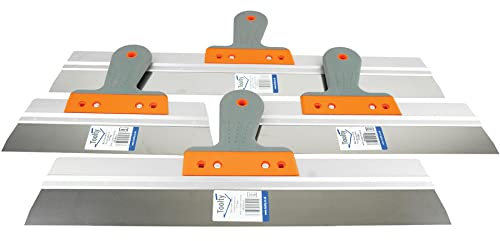 Stainless Taping, Filling Knife. Drywall Plastering Rendering Spatula, Set 4pcs