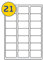 LABELS4U 50 Sheets A4, 21 Labels per Sheet, Size 63.5 x 38.1mm (1050 Labels)
