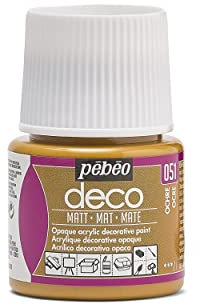 Pébéo 204051 Déco Acrylique Mat 1 Flacon Ocre 45 ml