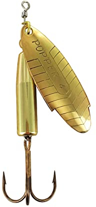 MAPSO - 5 Cucharillas de Pesca Popper-LASTRADA 4 Oro 20 GMS.