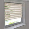 Sonnenschutz-HH - Doppelrollo Klemmfix ohne Bohren Vario Seitenzug Duorollo AUSSENMAß Breite 140 x 140 cm Höhe - Leinen-Struktur beige
