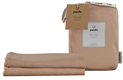 Panda® 100% Bamboo Pillowcases - 2 Pack, Vintage Pink, 75 x 50 cm