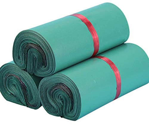 100 STK. Versandbeutel Plastik Versandtaschen, selbstklebend und Blickdicht, Versandtüten aus Plastik für Kleidung und Textilien,Grün (35 * 45cm/13.7 * 17.7 Zoll)