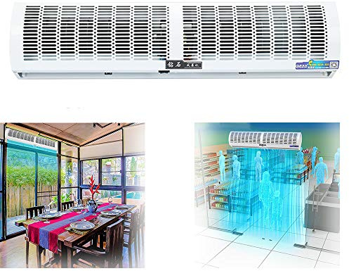 ZH-1 Über der Tür natürlicher Wind Luftschleier Wandventilator für Zuhause, Restaurant, Büro, Geschäftsräume, 60 cm, 90 cm, 100 cm, 120 cm, 150 cm, weiß
