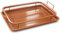 Air Fryer Pan Copper Crisper Oven Grill Chicken Fish Chips Crisp Tray Non Stick