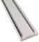 Vorhangschiene Aluminium - Weiß 2 Lauf 240cm (2x120cm) - Flache Gardinenschiene (7mm) - inkl. Vorhanggleiter