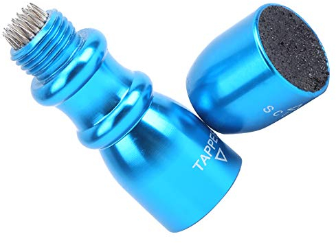 Keenso Billard Pool Cue Tip Shaper, 3 in 1 Billard Cue Tip Werkzeug Pool Stick Shaper Tapper Edelstahl Reparaturwerkzeug Kit(Blau) Kosmetikartikel