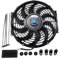Ucreative Universal Fit High Performance 12V Slim Electric Cooling Radiator Fan with Mounting Kit (12 Inch)