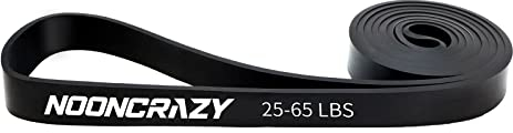Resistance Bands, Widerstandsbänder 100% Naturlatex, Fitnessbänder für Kraftraining, Training, Yoga für Männer und Frauen (Schwarz)