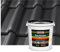 Isolbau Dachfarbe - 20 kg RAL Farbe Fassadenfarbe Nano Dachlack Sockelfarbe Wetterfest - Lösemittelfrei, Wasserdicht, UV-beständig - Schwarz