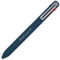 Pentel BXC470-DC 4-Farben-Kugelschreiber iZee, Farbauswahl (schwarz/rot/blau/grün) über seitliche Drücker in Schreibfarbe, 0,5 mm Strichstärke, nachfüllbar, 1 Stück