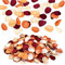 Emivery Lot de 300 pétales de fleurs artificielles, orange brûlé, décoration de mariage en soie, pétales de rose en soie, fleurs d'automne pour mariage, fête prénuptiale, décoration d'allée