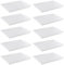 DAKFOOK 10 PCS 39.5 x 28.5 x 4cm Plastic Activity Trays, White Play Art Tray Crafts Organizer Tray for School Home Art and Crafts, DIY Projects, Painting, Beads, Organizing Supply
