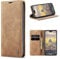 niloucase Kompatibel mit iPhone 15 Pro Hülle Leder,Magnetverschluss Premium PU Leder Flip Case,Standfunktion.-Braun