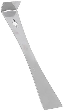 Flat Pry Crowbar, Multifunctional Stainless Steel Prybar Prying Pulling Scraping High Hardness Hanging Hole Glossy Appearance for Car Part Disassembly