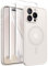 CAPRARO Magnetic for iPhone 14 Pro Max Case, [Compatible with MagSafe] [Full Camera Protection] [14FT Drop Protection] Shockproof Protective Slim Translucent Matte Phone Case, Stone