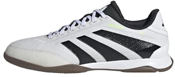 adidas Unisex League Indoor Football Boots, Cloud White/Core Black/Lucid Lemon, 40 2/3 EU