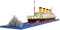 LIKLIKLINK Technik Titanic Modell Bausteine, 1860 Teile Titanic Ausflugsschiff Bauspielzeug, Mikro Bausteine Schiff Modell Klemmbausteine, Spielbausteine für Kinder Schiff Spielzeug Bausatz