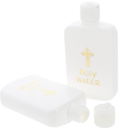 Gatuida Lot De 2 Bouteilles d'eau Bénite avec Fioles Bouteilles d'halloween Bouteilles À Souhaits Bouteilles De Prière Conteneurs d'eau Bouteilles À Souhaits Bouteilles