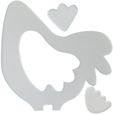 Acunny Acrylic Chicken Shape Quilt Ruler, Acrylic Quilt Templates - Chicken Quilt Patterns,Hand Sewing Template Stencil Craft Accessories for Chicken Quilting Templates