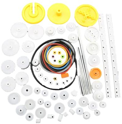 82pcs Plastik Zahnrad Paket Kits Ausrüstung Sortiment Accessoires Für Spielzeugen Auto Roboter Verschiedene Zahnrad Achsen Gürtelbuchsen