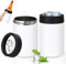 Paquete de 2 enfriadores de latas de acero inoxidable de 12 onzas – Enfriador de latas de cerveza de doble pared aislado al vacío, a prueba de sudor, antideslizantes para cerveza y refrescos