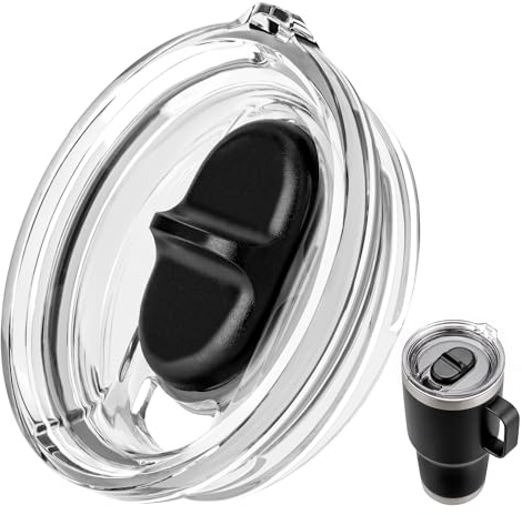 Prurex Screw Top Lid for Yeti 30 oz Rambler Travel Mug Olny, Replacement Stronghold Lid for Yeti 30oz Threaded Tumblers,Spill Proof,Straw Friendly(1 pack)