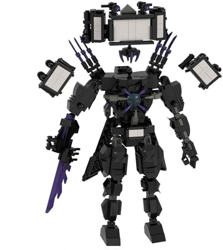 LCTM Skibidi InodoroTitán Bloques de construcción Juguete Cámaramano Orador Reloj TV Hombre Monitor Figura de acción Modelo Juego de Terror Multiverso Actualizado Adultos Niños Fans G