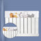 Stylish Radiator Cover Antismoked Black Shield for Effective Dust Protection (80cm)