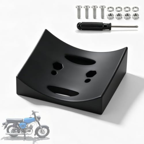 Kennzeichenhalter Schnellwechsel für Simson S50 S51 - Kennzeichenhalter Moped für Versicherungskennzeichen, Nummernschildhalter, Schutzblech Montage, mit Schraubensatz und Schraubendreher, Schwarz
