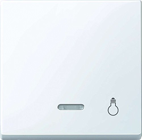Merten 435925 Wippe mit Kontrollfenster und Aufdruck Licht, aktivweiß glänzend, System M
