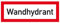 Betriebsausstattung24® Hinweisschild für den Brandschutz Wandhydrant, selbstkl. Folie,29,70x10,50cm
