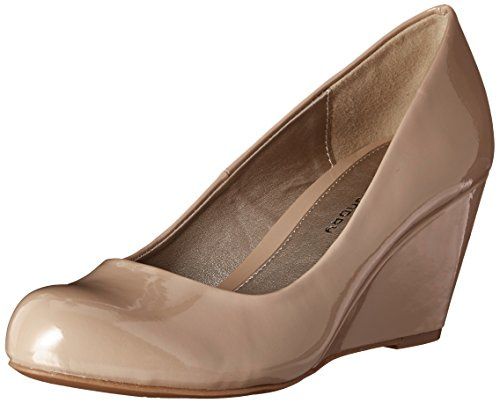 Chinese Laundry Women's Nima Wedge Pump, Nude Patent, 10 M US