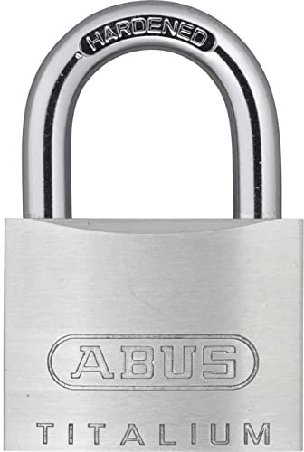 ABUS Cadenas 54TI/40 TITALIUM - Lot de 2 - Cadenas léger en aluminium avec anse en acier trempé - Double verrouillage de l'anse - de sécurité 3
