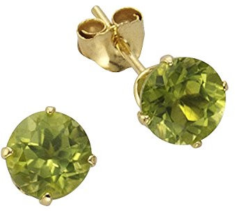 Fascination by Ellen K. Damen Ohrstecker 8 Karat 333 Gold gelb Peridot grün 216320041-95