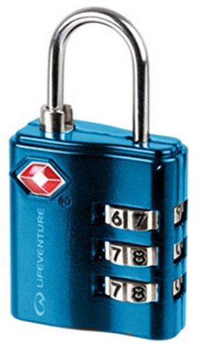 Lifeventure TSA Approved Luggage Padlock | 3 Digit Heavy Duty Zinc Alloy Security Combination Code Lock for Suitcase Luggage Gym Locker