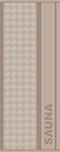 jilda-tex Saunatuch Relax Strandtuch Badetuch 70x200 cm 100% Baumwolle (Beige)