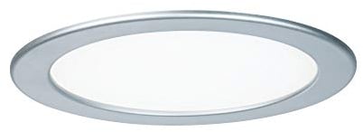 Paulmann 92072 LED Einbaupanel rund Deckenleuchte 18W Licht 4000K Neutralweiß LED Panel Chrom matt IP44 spritzwassergeschützt inklusive Leuchtmittel
