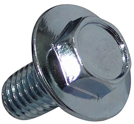 AERZETIX - C18901-10 x Bolzen - Schrauben mit Flansch - Sechskantschrauben - Kopf 6-Kant - 8mm - mit Bund - M6x12mm - Verzinkter Stahl