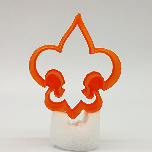 Fleur De Lis Ausstecher, 5cm / 8cm / 10cm / 12cm Größe, 25mm tief (10cm)