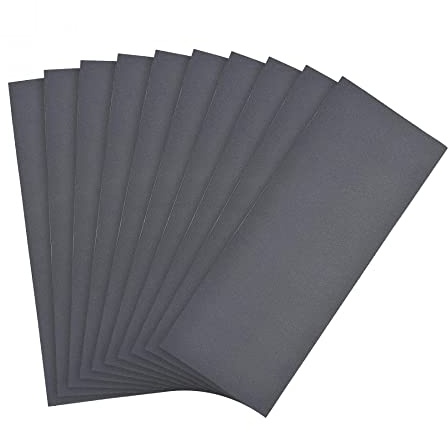 sourcing map 10 Stück Profi Schleifpapier Set Nass und Trocken Schleifpapier 800 Körnung Perfekt zum Schleifen