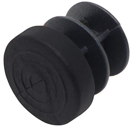 Adsamm® / 16 x Lamellenstopfen/Schwarz/ø 12-14 mm/Rund/Möbelgleiter für Stahlrohrstühle/Endkappen für Rund-Rohre