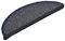 vidaXL 15x Treppenmatten mit Klebebändern Stufenmatten Stufenschoner Treppenschutz Matten Treppenteppich Treppenschoner Dunkelgrau Blau 56x17x3cm