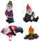 Miotlsy Gartenzwerg Ornament 4PCS Gartenzwerge Figu lustiger pinkelnder Gnom Frecher Gartenzwerg für Rasenschmuck uppenhaus Gartendekoration Zubehör