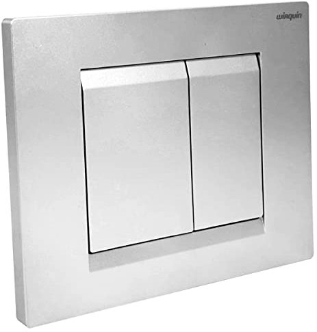 Wirquin Pro - WIRQUIN Plaque de commande wc suspendu 3/6L CHRON gris brillant