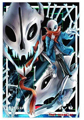 weqwe Game Undertale 17 Leinwand-Poster, Wandkunst, Dekoration, Druck, Bild, Gemälde für Wohnzimmer, Schlafzimmer, Dekoration, 30 x 45 cm, ohne Rahmen-style1