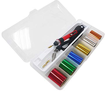 KINGTOOL Hot Foil Embossing Stamping Pen Hot Quill Pen Hot Foil Pen, USB Powered (with 4 Nibs) (Red)