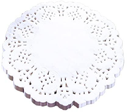 100St Rund Papierdeckchen Tortenspitze Papier Runde Spitze Papiermatten Tischsets Runde Fettdichtes Antihaftpapier Für Kuchen