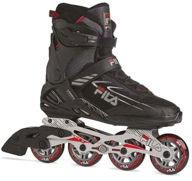 FILA Legacy Pro 80 Skates, Schwarz/Rot, Größe 40